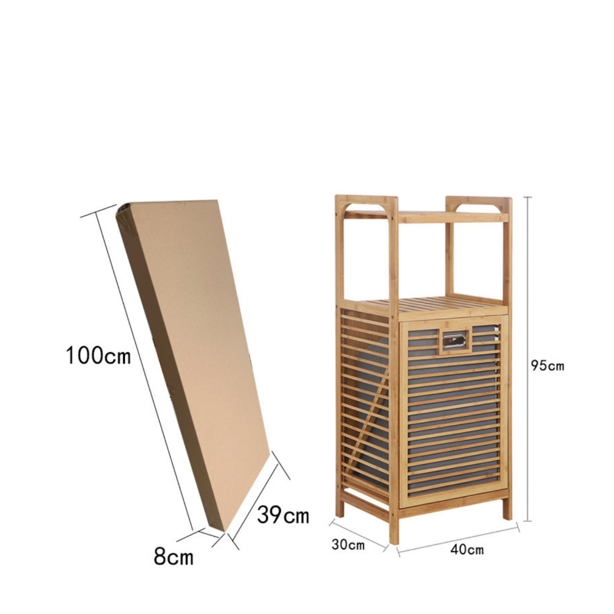 Tilt-out Laundry Sorter Cabinet Space-Saving Design for Bathroom, Bedroom