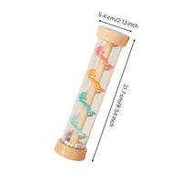 Develops Fine Movement Skills Wooden Rainstick Shaker Lightweight Rain Sound Tube Easy Grip Child-Centered Rainmaker Instrument Polished Rounded Corners for Babies