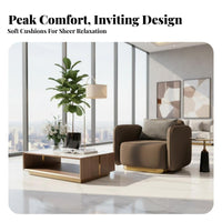 sweepingd Sectional Sofa Light Luxury Design Reception Seating Modern Design No Assembly Required for Homeowners, Sales Office