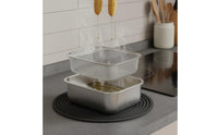 Refrigerator Crisper Box with Drainer Rust-Proof for Pantry