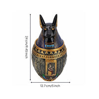 Cat Statue Detachable Lid Bastet Figurine Collectible Cat God Sculpture for Entryway, Office