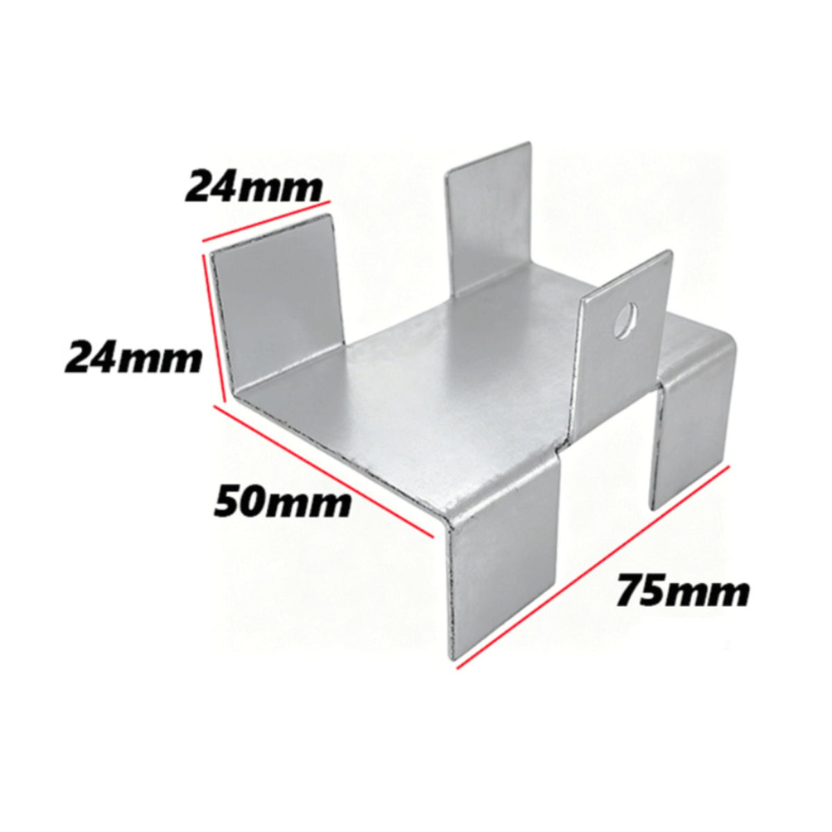 4 Pieces Gravel Board Clip Heavy Duty No Drill Fence Clip Weather Resistant Outdoor Hardware for Yard, Garden