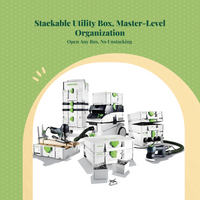 Stackable tool box with tray.