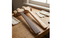 22-Fret Electric Guitar Neck Natural Wood Finish Rosewood Maple Guitar Neck