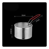 Deep Fry Basket Perforated Design French Fry Basket Multi-Purpose for Home Cooks