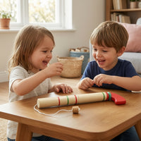 Handheld Wooden Toy with Handle Hands-on Skill Toy Learning Educational for Kindergarten