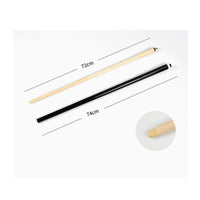 Black Section Billiard Cue Stick Tapered Solid Wood Cue Leather Tip