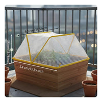 Expandable Seedling Cover Portable Foldable Plant Tent Zippered Door