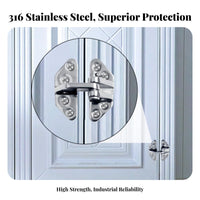 316 Stainless Steel Saltwater-Resistant Hinge Saltwater Resistant Sturdy Duty Detachable Hinge Hardware Fitting Mirror Polished