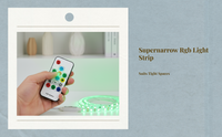 WS2812 Ultra-Narrow RGB LED Strip, Individually Addressable