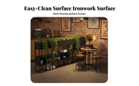 Multi-Functional rustic lattice Shelf Multifunctional Partition Screen Freestanding Shelving unit long-lasting for Interior Designers, Business Owners, Cafe, Restaurant, Balcony, Living Room