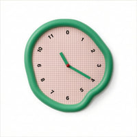 Decorative Wall Clock Green Silent Wall Clock Minimalist for Living Room, Study