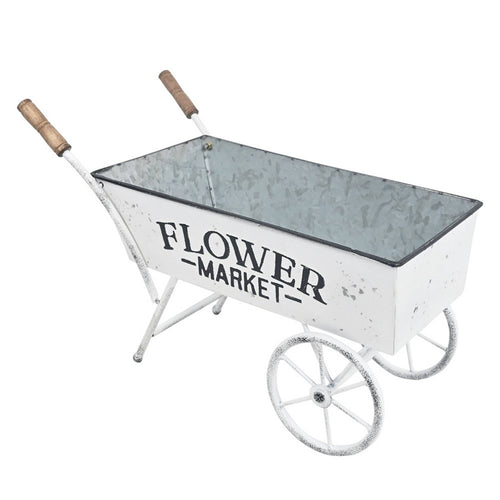 Wheelbarrow Planter Compact Decorative Cart Planter Classical Cart Flower Pot for Home Stylists