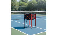 Tennis Ball Cart Foldable Tennis Ball Basket with Wheels Portable Carrier for Coaches, Coaching Training, Practice Practice Exercises