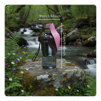 Portable Dog Water Bottle Food-Grade Material Outdoor Water Bottle for Dogs Includes Lanyard for Outdoor, Hiking