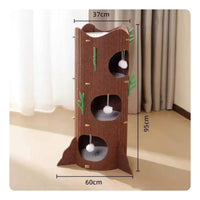 Kitten Tree with Cave Winter Warm Pet Furniture Stable Base for Living Room