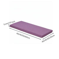 Wear-Resistant Bay Window Seat Cushion Highly Resilient High-Density Foam Bench Cushion Strong Support for Sofa