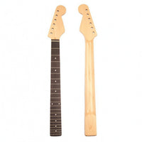 22-Fret Electric Guitar Neck Natural Wood Finish Rosewood Maple Guitar Neck