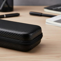 EVA Carrying Case Wide Compatibility Shockproof EVA Travel Case Crushproof Carbon Fiber Pattern Organizer for Home Organization