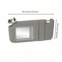 Easy to Install Driver Side Sun Visor with Mirror Multi-Angle Positioning Driver Side Sun Visor Anti-Glare Car Part Matte Finish for DIY Mechanics, Interior Restoration