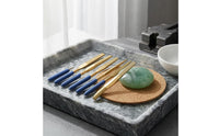 10 Pieces Blue Handle Diamond File Set Long-Lasting Cutting Performance Precision File Kit