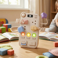 Power Strip Busy Board 12-in-1 Educational Approach Busy Board Learning Activity Center Sensory Early Education Toy Interactive