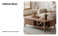 Song Era artistic double-level End Table New Chinese design & dwelling Furnishing With Storage Shelf Household Furniture Space-Saving for Interior Decorators, Apartment Dwellers, residents, Living Room, Bedroom, Reception Area, Balcony