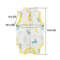 Pet Recovery Suit with Snap Buttons, Two-Legged Korean Style Surgery Suit and Spay Shirt