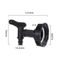 IBC Tote Adapter Faucet Leak-Resistant Seal S60x6 Thread Container Tap