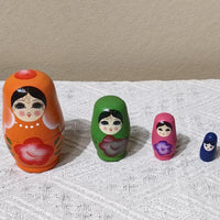 Russian Nesting Dolls Wooden Craft 4-8 Layers Tabletop Ornament