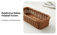 Woven Multi-Compartment Flatware Holder Easy to Clean Household Storage Portable