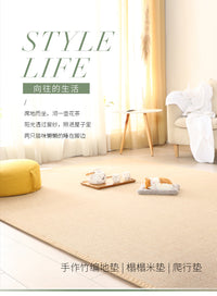 日式竹编地垫飘窗垫阳台垫榻榻米凉席家用床垫藤席午睡垫和风地毯