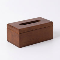 Tissue Box Holder for Home Office, Solid Wood Rectangular Tissue Box in Dark Brown, Custom Napkin Dispenser, Tissue Boxes