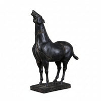 Horse Figurine with Hardened Resin Horse Figurine Weathered Decor for Home Stylists, Office