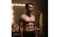 Wearable Muscle Chest Molded Foam Torso with Straps Lightweight Prop Realistic for Adults, Performers, Costume Parties, Stage Performances, Pranks