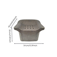 Shower Stool with Drainage Holes Portable Foam Shower Stool Non-Slip Bath Seat for Seniors, Young Children