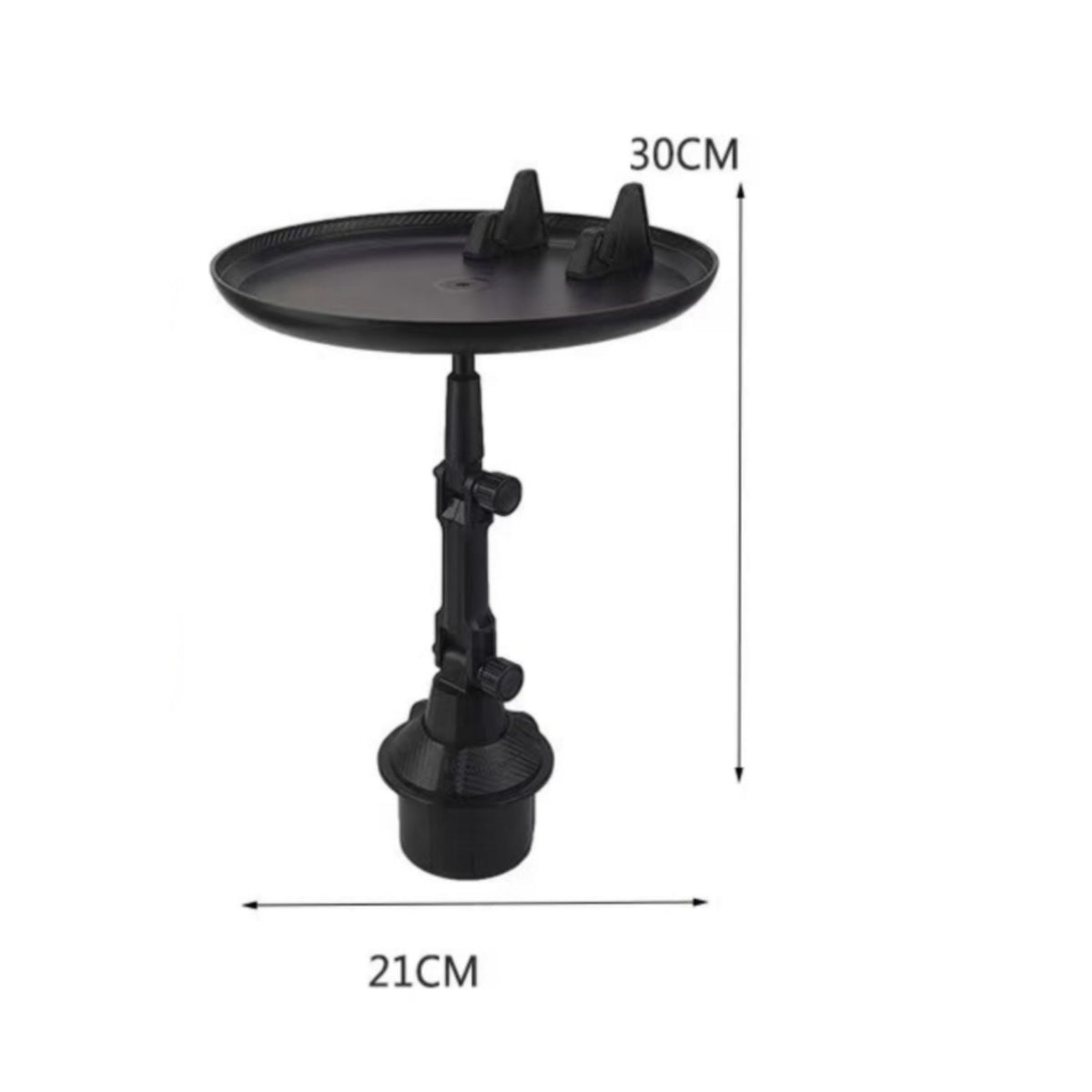 Car-Mounted Tray Black Car Cup Holder Tray
