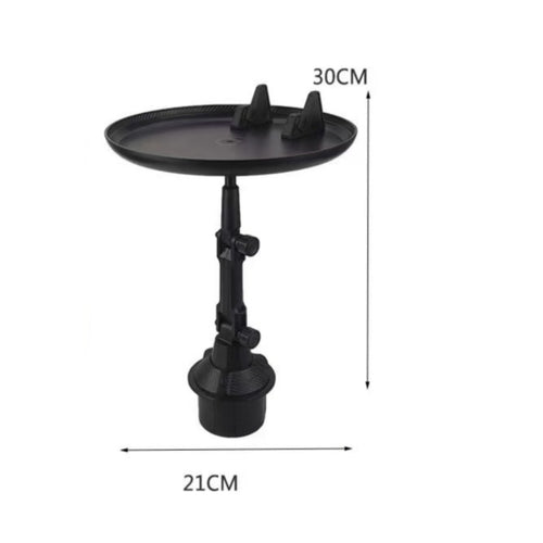 Car-Mounted Tray Black Car Cup Holder Tray