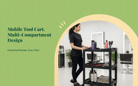 3-tier rolling garage storage cart