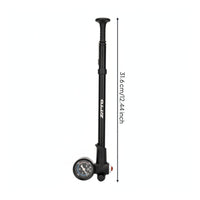 Lightweight Cycle Pump with Presta and Schrader Valves Compact Portable Cycle Tire Pump Two Valve for Cyclists, Commuters, Roadside, Garage