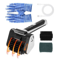 Electric Barbecue Brush with Extra Head Lightweight for Camping Trips