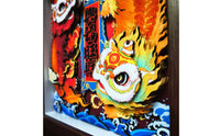 Lion Dance Decor Classical Craft Festive Fortunate Decor Chinese Style Lion Dance Wall Art for Entryway