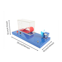 Wind Experiment Wing Lift Demonstrator Educational Aircraft Lift Principle Demonstrator Tabletop for Schools, Classroom