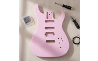 Glossy Guitar Body with Routed Cavities Contoured Electric Guitar Body Natural Instrument Classic for DIY Hobbyists