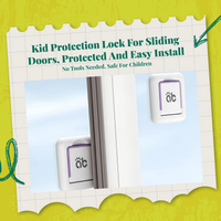Kid Protection Sliding Door Lock, Panel Security Lock, childproof Sliding Glass Door, Strong glue, Easy Installation, Effortless Mounting