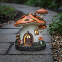 Toadstool House Light Automatic On/deactivate Light-up Toadstool Figurine
