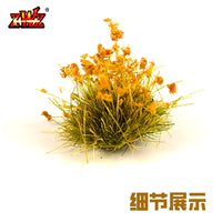ZWZ Creator Model Textured Flower Cluster for Miniature Scenes DIY Sand Table Model Material
