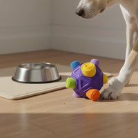 Slow Feeder Interactive Dog Food Ball Sturdy Rubber Snuffle Ball Toy for Dogs
