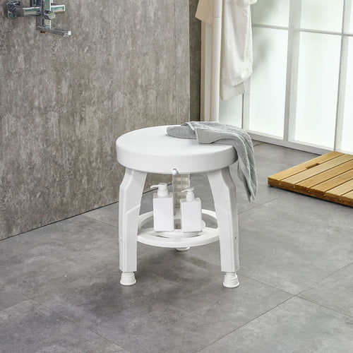 360-Degree Rotating Shower Stool for Elderly and Disabled