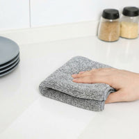 Odor-Absorbing Microfibre Cloth and Cleaning Cloths, Textured Activated Carbon Dish Cloths, Non-shedding Towels for Kitchen and Degreasing